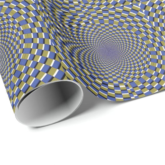 Crazy Optical Illusion Wrapping Paper Geschenkpapier (Rolleneckpunkt)
