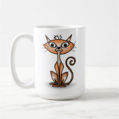 Crazy Orange Cat Classic Tasse (Links)
