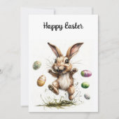 Crazy Ostersonne Feiertagskarte (Vorderseite)