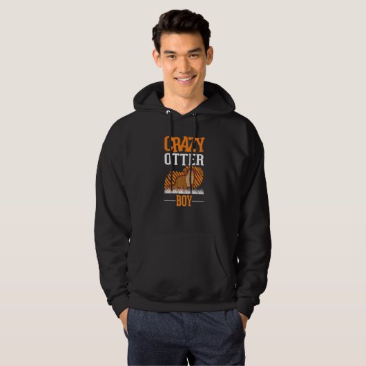Crazy Otter Boy Sea Otter Hoodie (Vorne ganz)