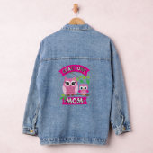 Crazy Owl Mama Muttertag Niedlich Nocturnal Bird Jeansjacke (Hangar)
