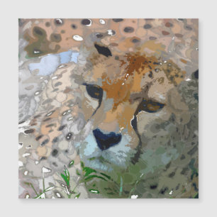 Crazy Paint - Cheetah Magnetkarte