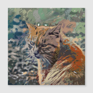 Crazy Paint - Katze 2 Magnetkarte