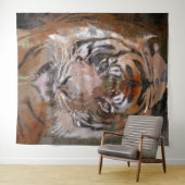 Crazy Paint - Tiger Wandteppich (Beispiel (Horizontal))