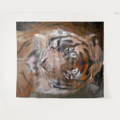 Crazy Paint - Tiger Wandteppich (Vorderseite (Horizontal))