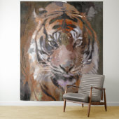 Crazy Paint - Tiger Wandteppich (Beispiel)