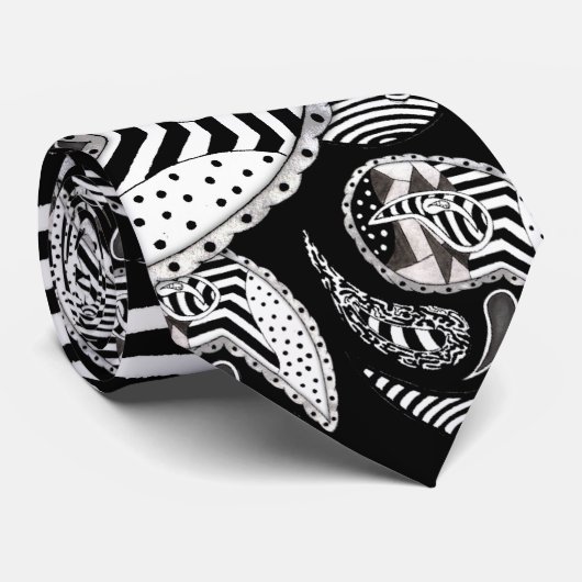 Crazy Paisleys Krawatte (Gerollt)