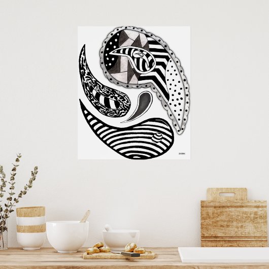 Crazy Paisleys Poster (Küche)