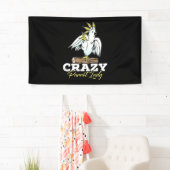 Crazy Parrot Lady Banner (Insitu)