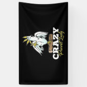 Crazy Parrot Lady Banner (Vertikal)