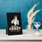 Crazy Parrot Lady Fotoplatte (Seite)