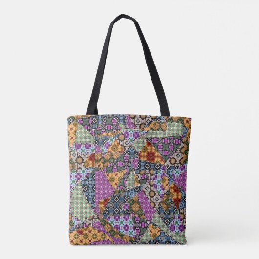 Crazy Patchwork Tasche (Rückseite)
