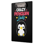 Crazy Penguin Lady Klemmbrett (Links)