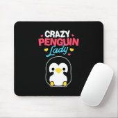 Crazy Penguin Lady Mousepad (Mit Mouse)