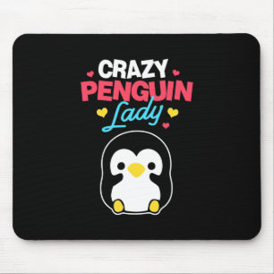 Crazy Penguin Lady Mousepad