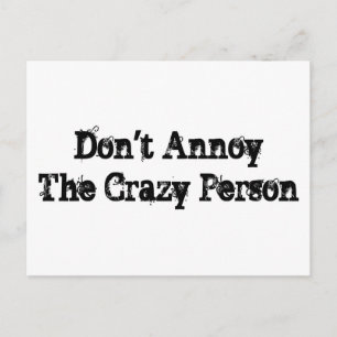 Crazy Person Postkarte