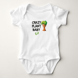 Crazy Pflanze Baby, Niedliche Pflanze, Baby Strampler