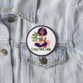 Crazy Pflanze Lady Button (Beispiel)