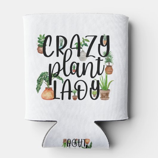 Crazy Pflanze Lady Can Cooler Dosenkühler (Rückseite)