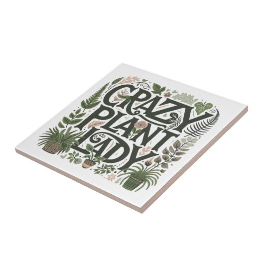 Crazy Pflanze Lady Fliese (Seite)