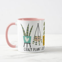 Crazy Pflanze Lady Fun Potted Pflanze Rosa