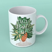 Crazy Pflanze Lady Fun Wasserfarbe Pflanze Lady Ha Kaffeetasse