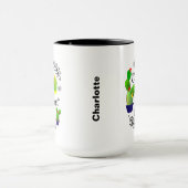 Crazy Pflanze Lady Funny Cactus Personalisiert Tasse (Zentrum)