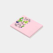 Crazy Pflanze Lady Funny Cactus Post-it Klebezettel (angewinkelt)