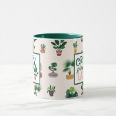 Crazy Pflanze Lady Funny Coffee Tasse (Zentrum)