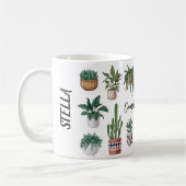 Crazy Pflanze Lady Funny Gardens Gardener Kaffeetasse (Links)