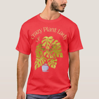 Crazy Pflanze Lady Gardener Pflanze Lover Bo T-Shirt