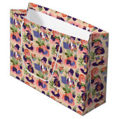 Crazy Pflanze Lady Geschenktasche Große Geschenktüte (Vorderseite Schrägansicht)