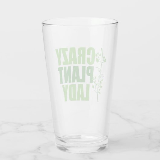 Crazy Pflanze Lady Glas (Rückseite)