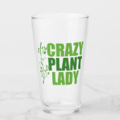 Crazy Pflanze Lady Glas (Vorderseite)