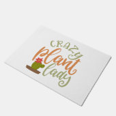Crazy Pflanze Lady Große Pflanze Lover Fußmatte (Schrägansicht)