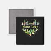Crazy Pflanze Lady Heart Cactus Magnet (Vorderseite/Rückseite)