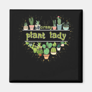 Crazy Pflanze Lady Heart Cactus Magnet