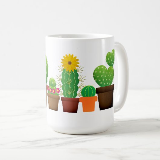 Crazy Pflanze Lady Kaffee Tasse (VorderseiteRechts)