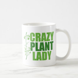 Crazy Pflanze Lady Kaffeetasse