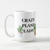 Crazy Pflanze Lady Kaffeetasse (Links)