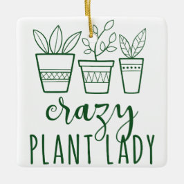 CRAZY PFLANZE LADY KERAMIKORNAMENT