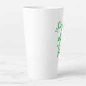 Crazy Pflanze Lady Latte Tasse (Vorderseite)