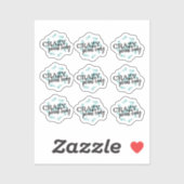 Crazy Pflanze Lady Leaf Wreath Sticker Set (Blatt)