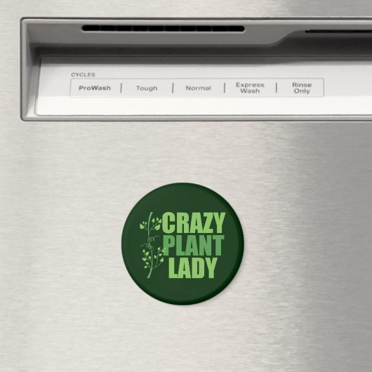 Crazy Pflanze Lady Magnet (In Situ (Geschirrspüler))