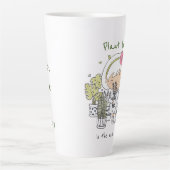 Crazy Pflanze Lady/ Meine Pflanze machen mich glüc Milchtasse (Vorderseite)