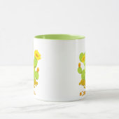 Crazy Pflanze Lady Niedlich Cactus Blooming Indivi Tasse (Zentrum)