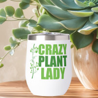 Crazy Pflanze Lady Niedlich Green Botanist