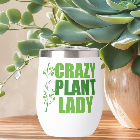 Crazy Pflanze Lady Niedlich Green Botanist