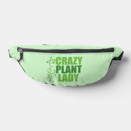 Crazy Pflanze Lady Niedlich Green Botanist Bauchtasche