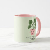 Crazy Pflanze Lady Pflanze Lover Personalisiert Tasse (VorderseiteRechts)